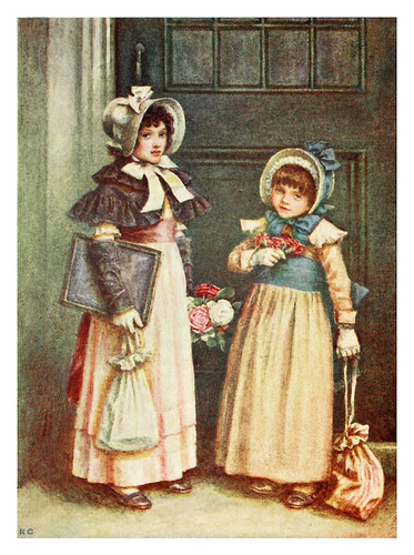 010-Las niñas van a la escuela-Kate Greenaway 1905- Marion Spielmann y George Layard