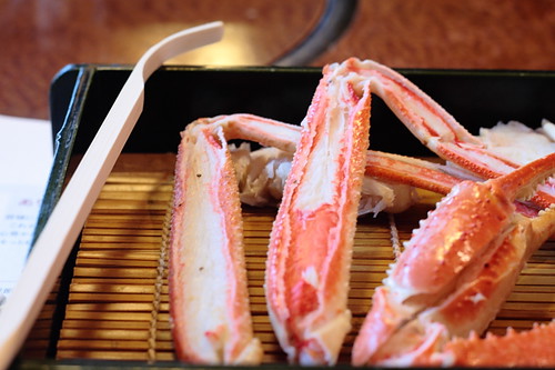 Crab legs from the crab set meal, Osaka