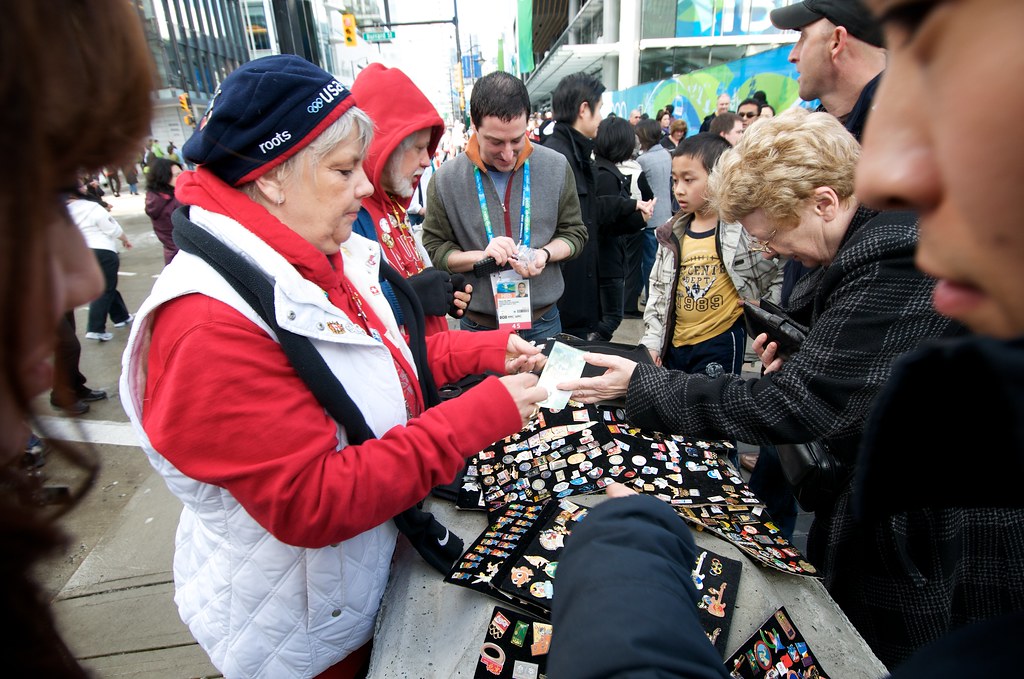 Pin Trading is Big at the Olympics