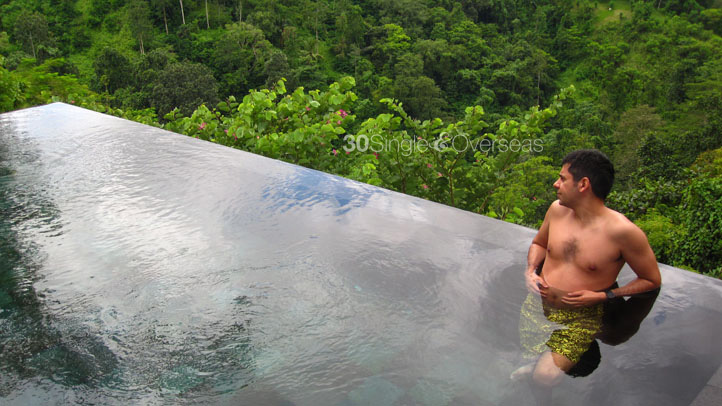 Our private infinity pool at Ubud Hanging Gardens