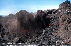 Falling lava