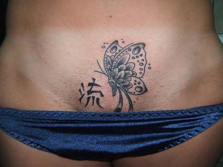 Tattoos on Stomach and Groin (Set)