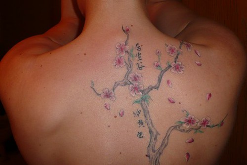 sarah labrie cherry blossom tattooS by Cryptic Paranormal
