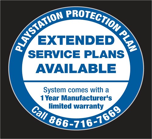 PlayStation Protection Plan Sticker
