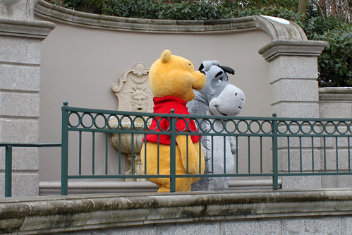 Winnie the Pooh and Eeyore arrive