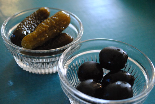 pickles and olives