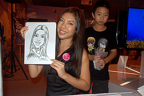 caricature live sketching for LG Infinia Roadshow - day 2 -5
