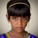Cute bedouin girl from Ibra, Oman