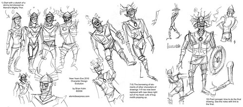 Character design from NYE2010
