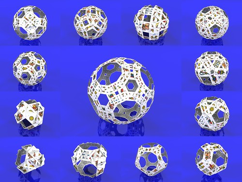 Playing cards polyhedra : following the edges of the archimedean solids