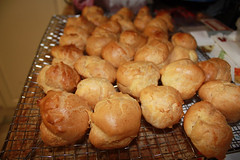Cooked Choux Puffs (Photo by Frances Wright)