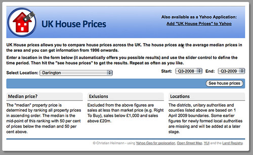 UK House Prices - without JavaScript by  you.