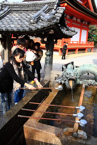 Handwashing point at Kiyomizu temple, Kyoto