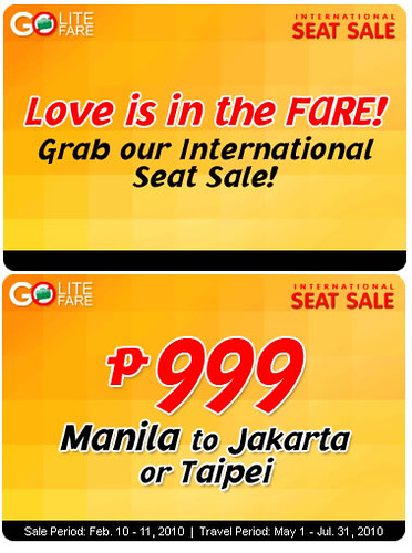 cebu pacific love is in the fare