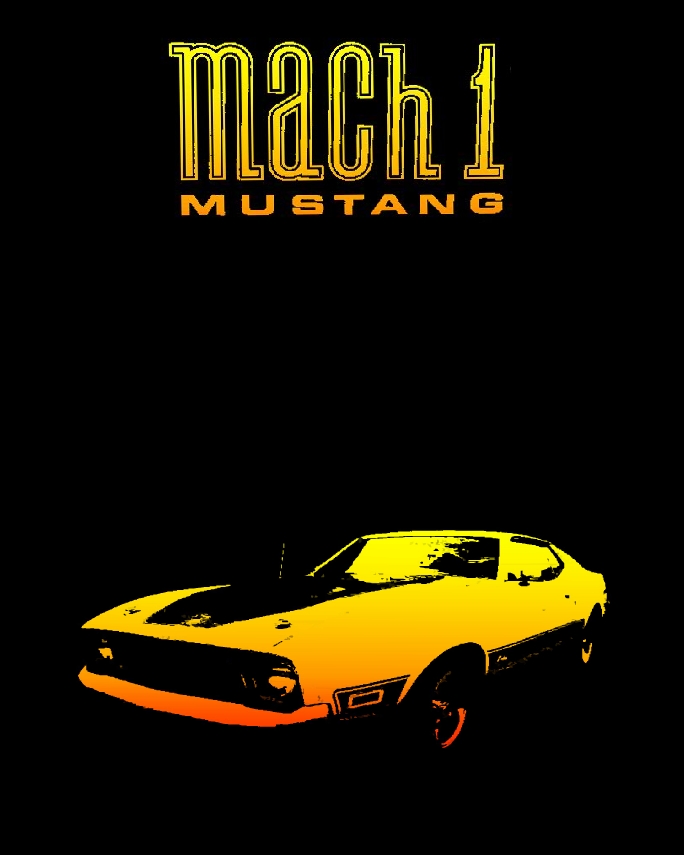 coche FordMustangMach1 poster