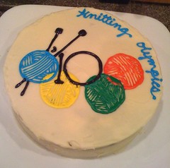 knitting olympics cake