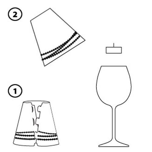 como fazer um abajur de vinho
