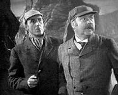 The Dynamic Duo - Holmes (Basil Rathbone) and Watson (Nigel Bruce)