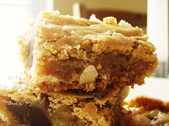 chewy chunky blondies with chocolate chips, coconut, walnuts - 35