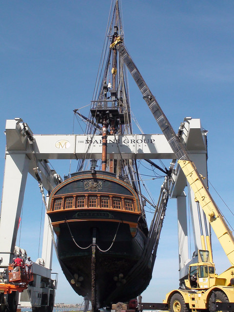 HMS Surprise at Chula Vista Marine Group Boat Works by Port of San Diego