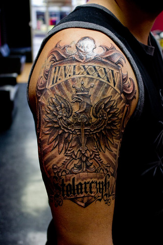 polish eagle tattoos. Polish Eagle Cross and Crest