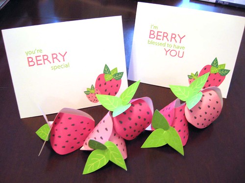 Strawberry Boxes and Cards