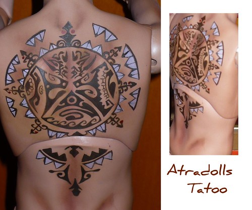 il mio primo tatoo maori dopo 1 anno XD Atradolls2 Tags make up