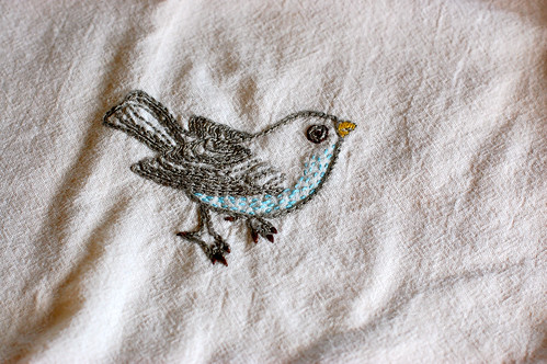 tea towell embroidery