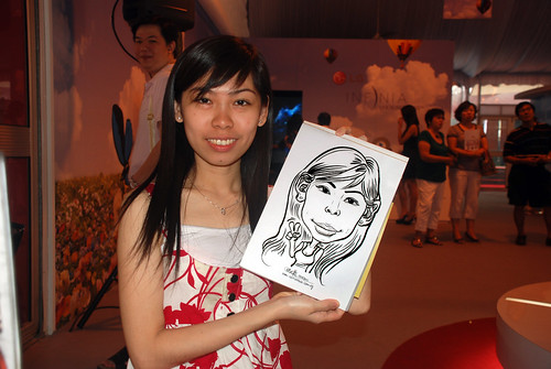 caricature live sketching for LG Infinia Roadshow - day 1 - 18