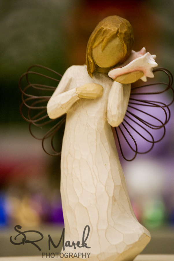 Willow Tree Angel with added bokeh