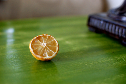 lemon on table