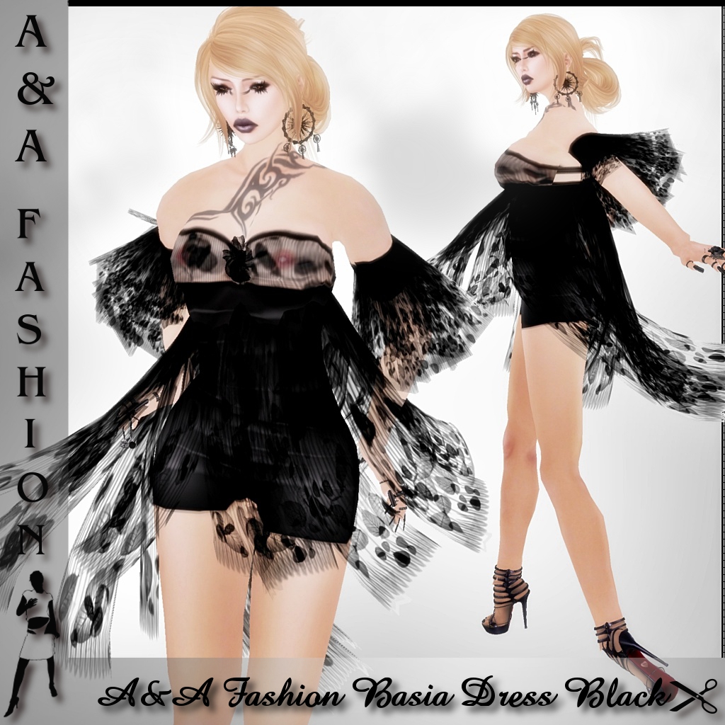 A&A Fashion Basia Dress Black