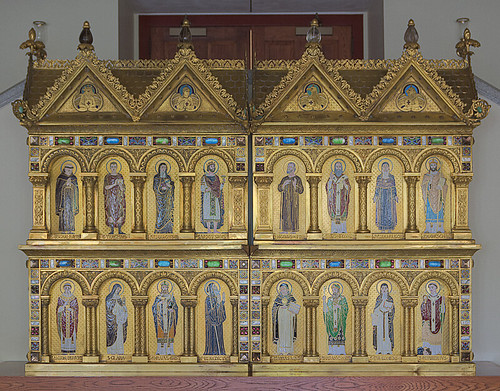 Saint Meinrad Archabbey, in Saint Meinrad, Indiana, USA - Saint Joseph's Chapel, altarpiece