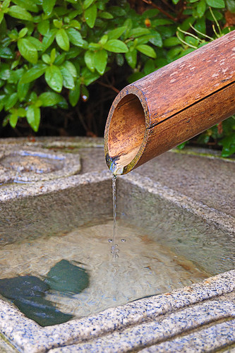 Missouri Botanical Garden (Shaw's Garden), in Saint Louis, MIssouri, USA - Japanese fountain