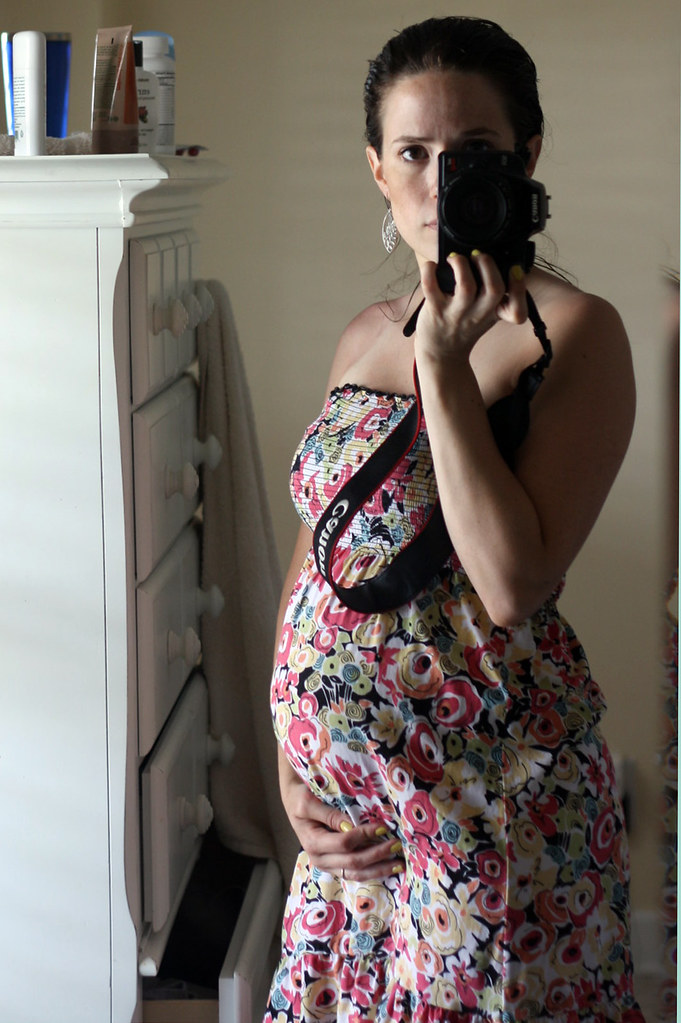 Pregnant in a Sundres.