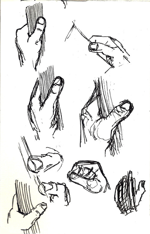 Hands I saw on the tube