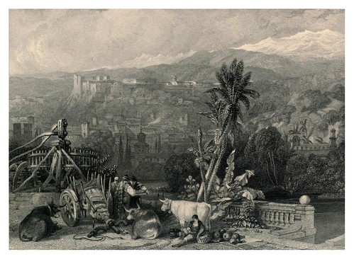 003-Granada desde el rio Genil-Tourist in Spain-Granada-1835-David Roberts
