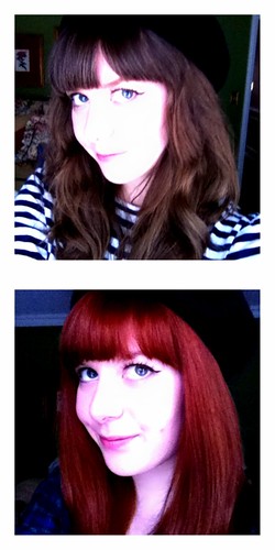 Hair Color Before And After. Before and After red hair