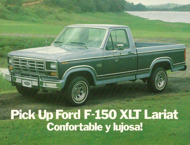 ford truck ads advertising pickup f150 ute catalog lariat 1983 brochure xlt bakkie camione
