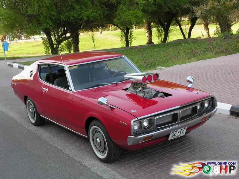 Take a classic Datsun 240K and throw a fat V8 in it