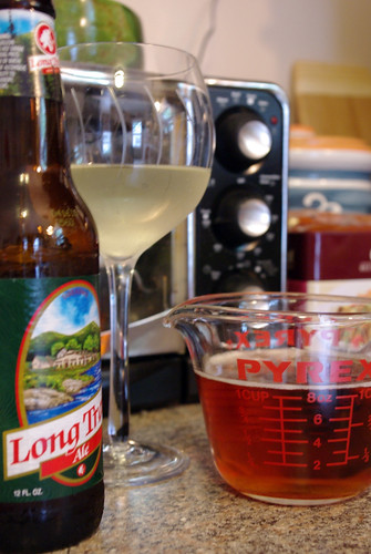 Wine for drinking, beer for fondue-ing