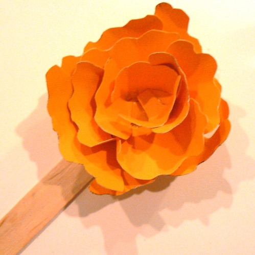 paper cardstock flower without center