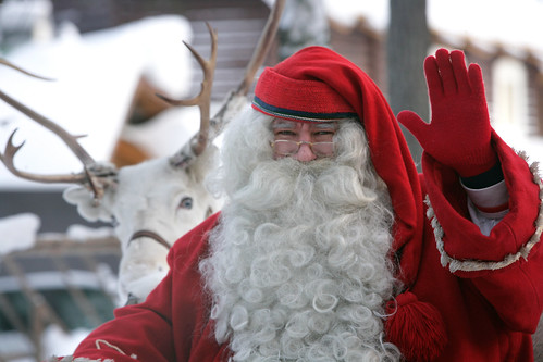Santa Claus Village, Santa and reindeer