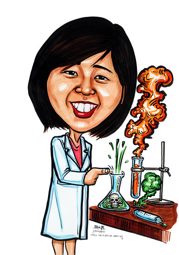 Caricatures for NUS - test tubeslabs
