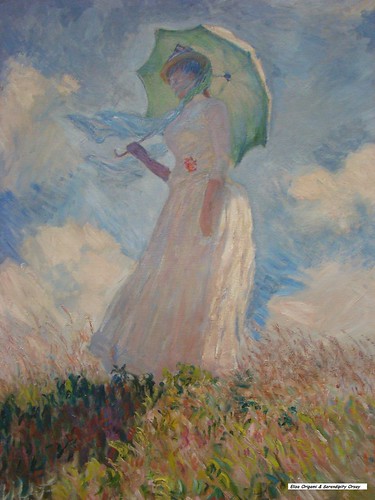 Monet en Orsay. Mujer etérea con sombrilla