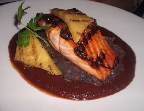 Salmon with Grilled Pineapple