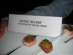 Sun Dried Wild Boar w/ Passion Fruit 7 Basil Vinegar @ Sky HD LOST Launch