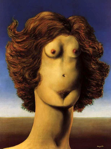 Rene Magritte. The Rape by lilikk