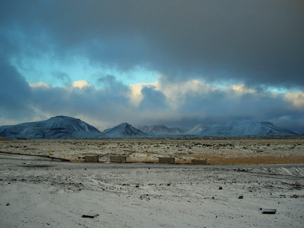 Landscape surrounding Hellisheiði Power Station, Hengill, Iceland
