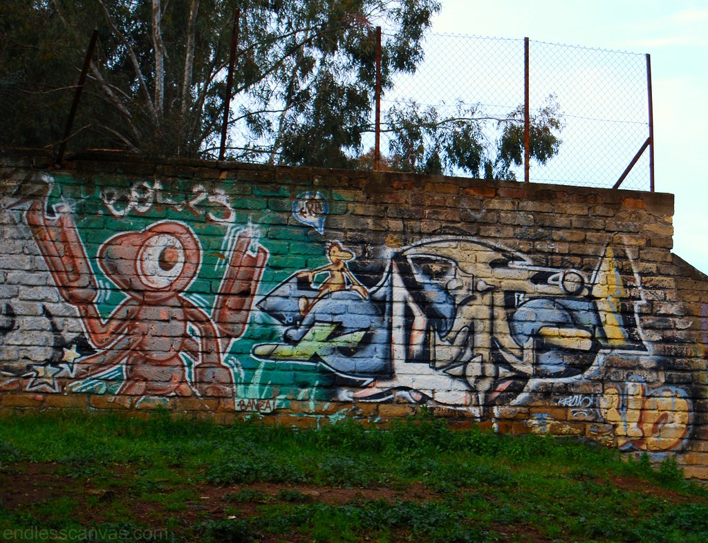 Rome Graffiti Roma Italy. 